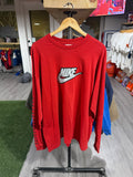 Red Nike LS Tee