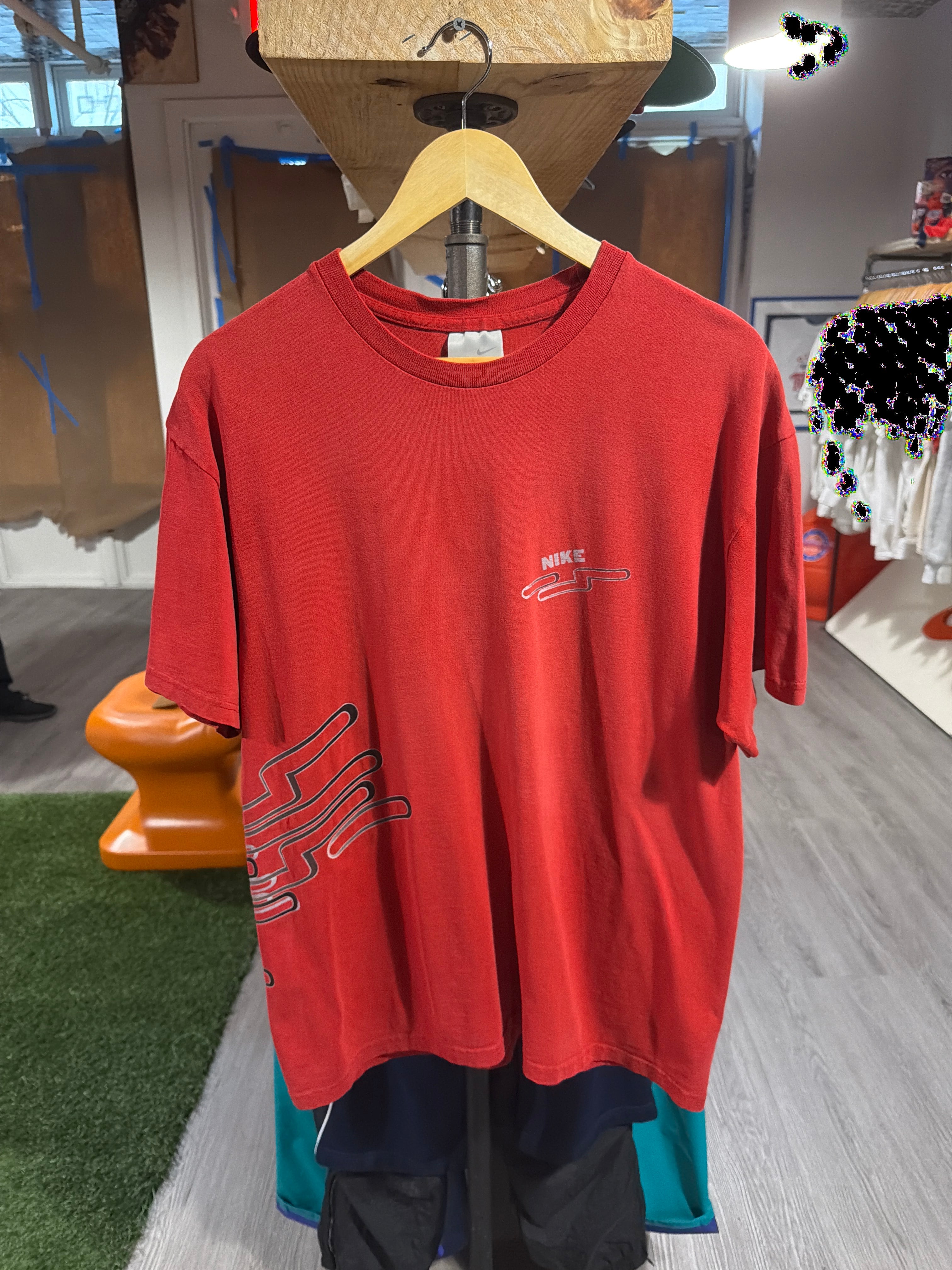Nike Grey Tag “Red Design” Tee