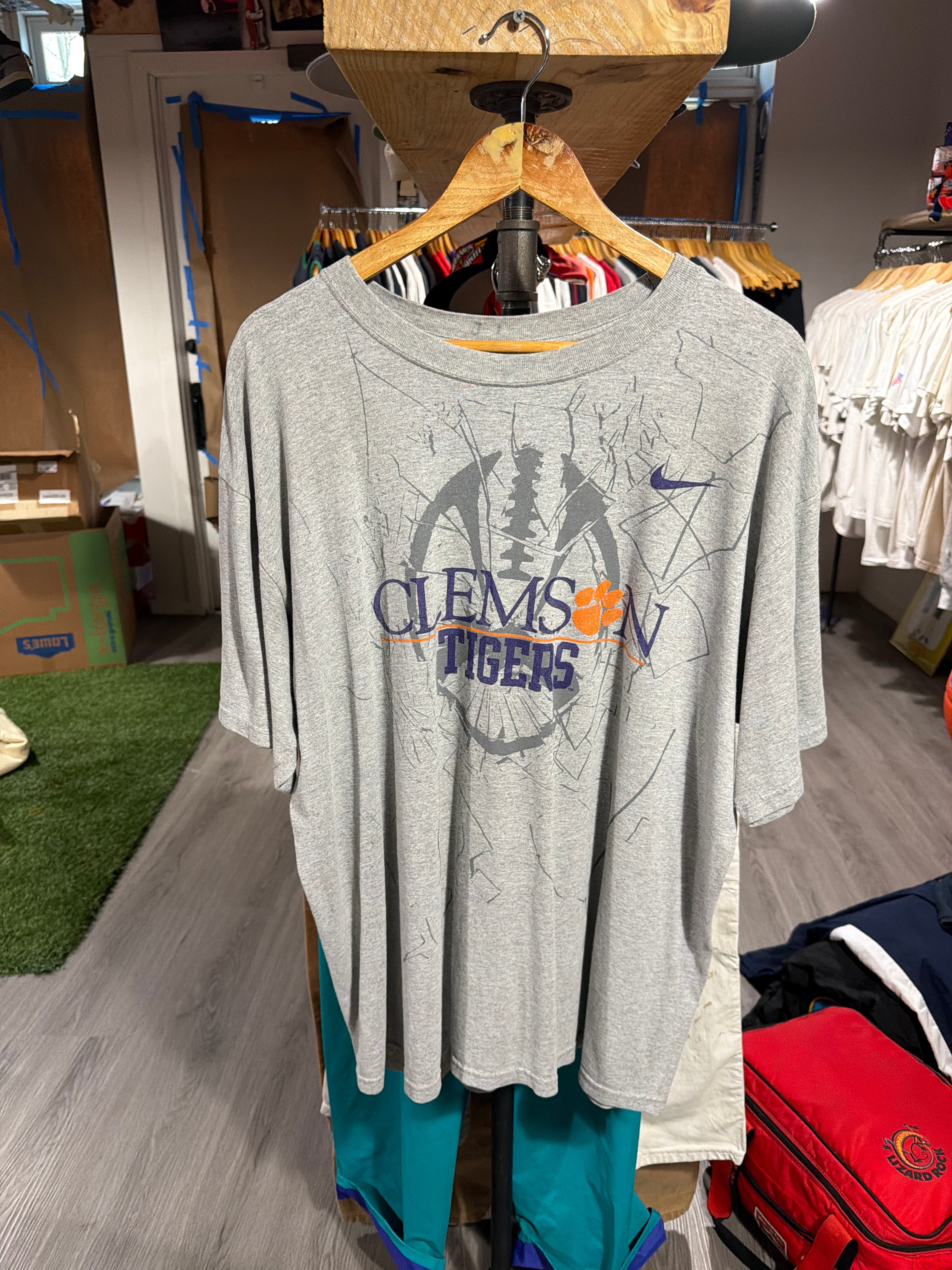 Clemson Tigers “Cracked Football” Nike Tee