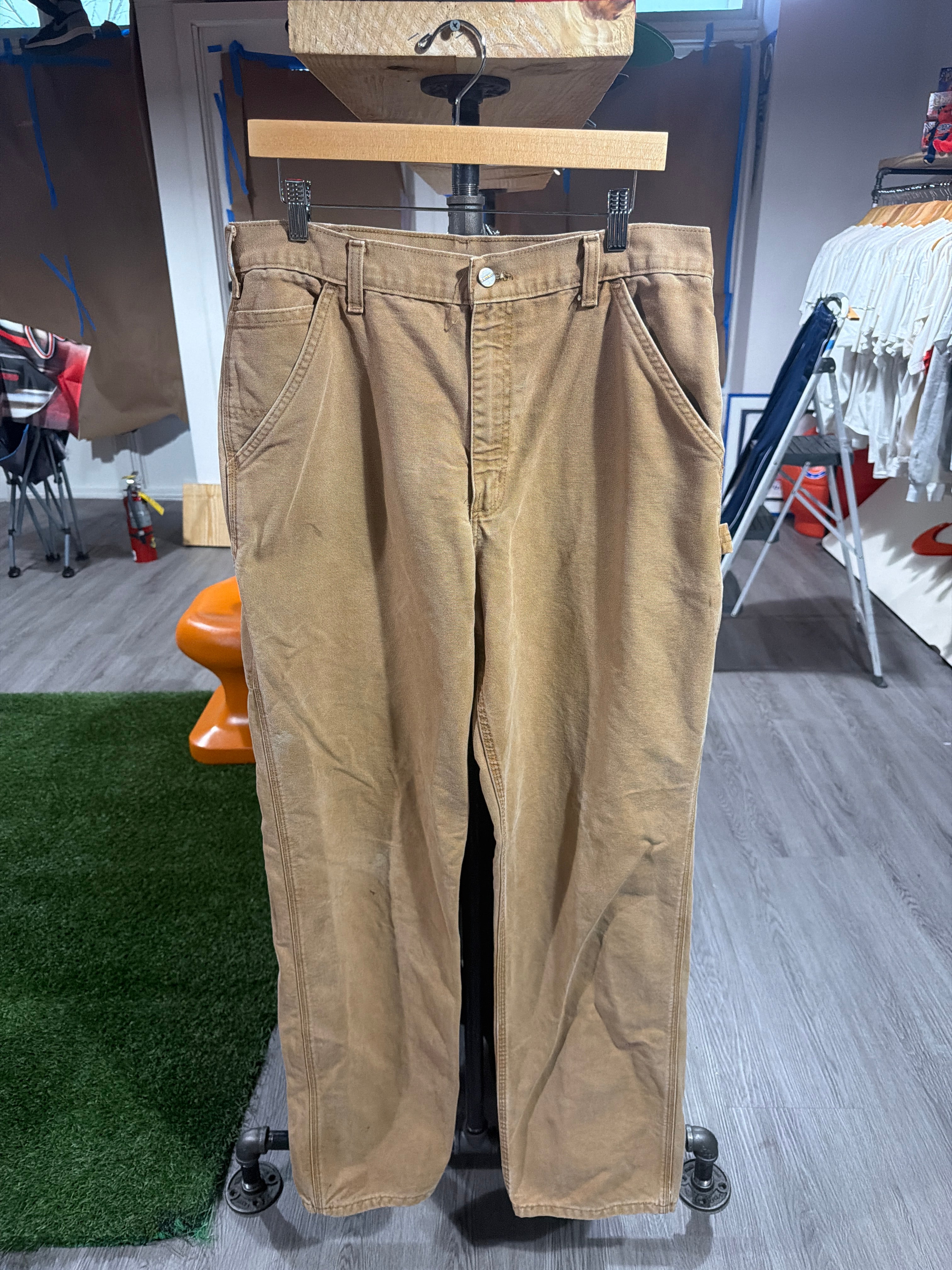 Khaki Carhartt “Brown Tag” Pants (1)