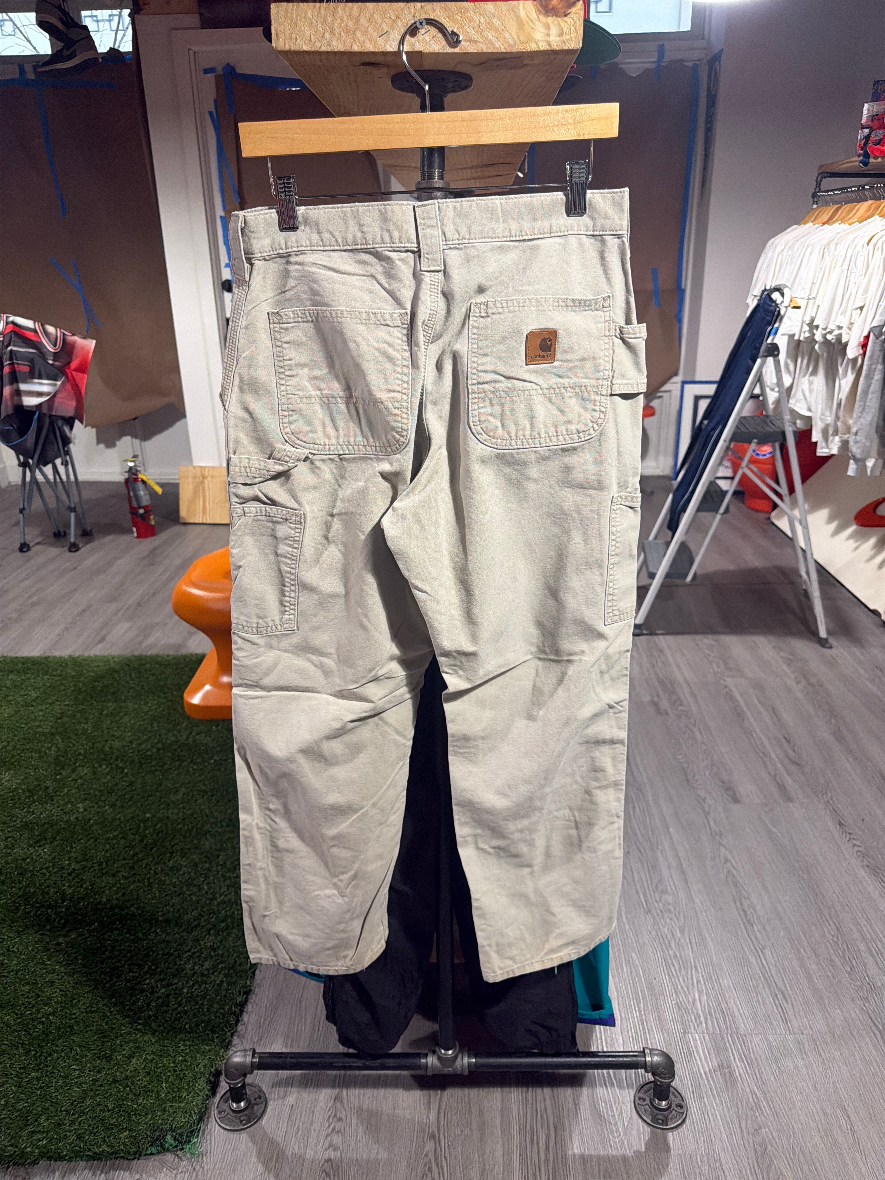 White Carhartt “Brown Tag” Pants