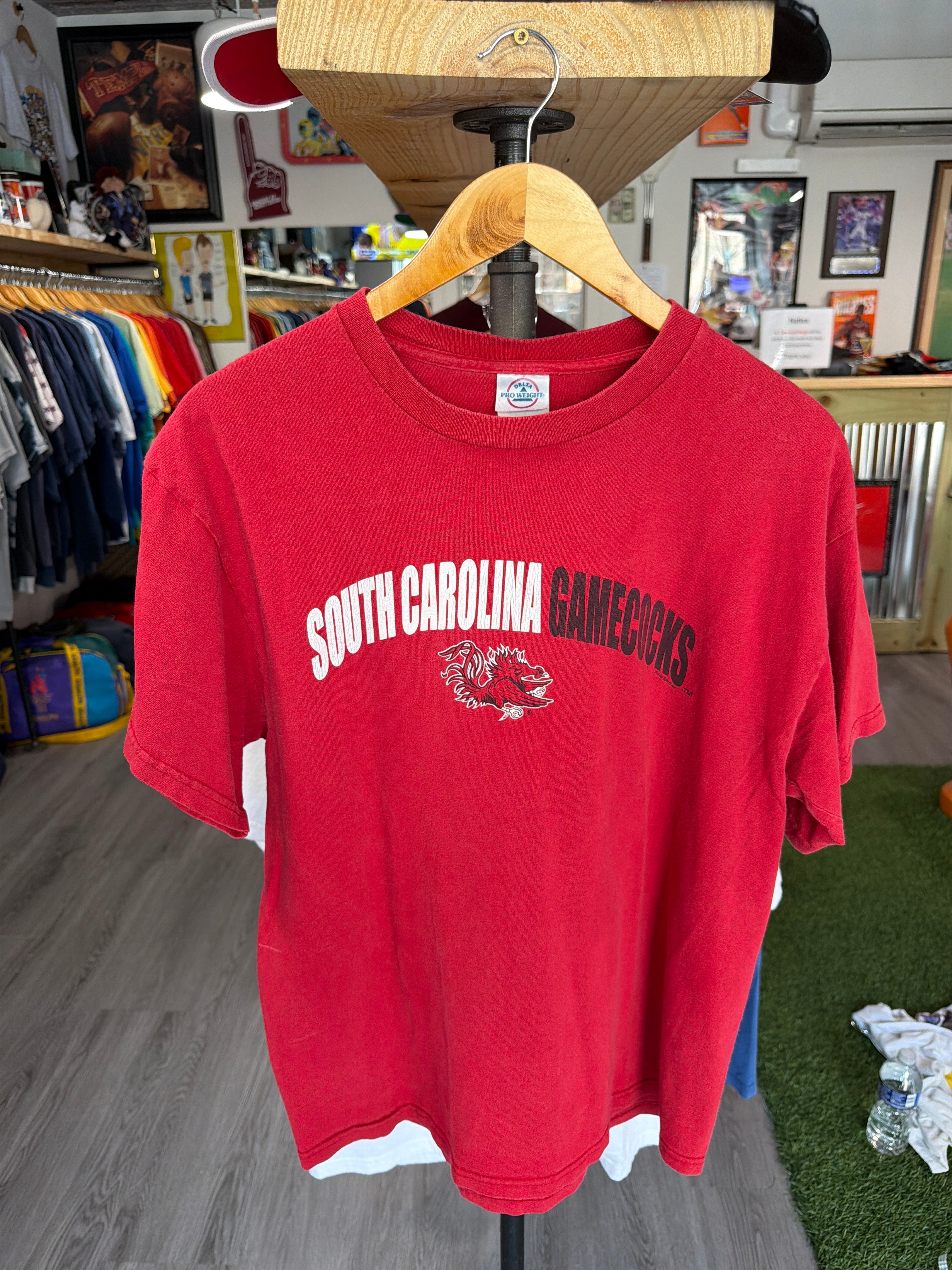 USC Gamecocks “White/Black” Chest Tee