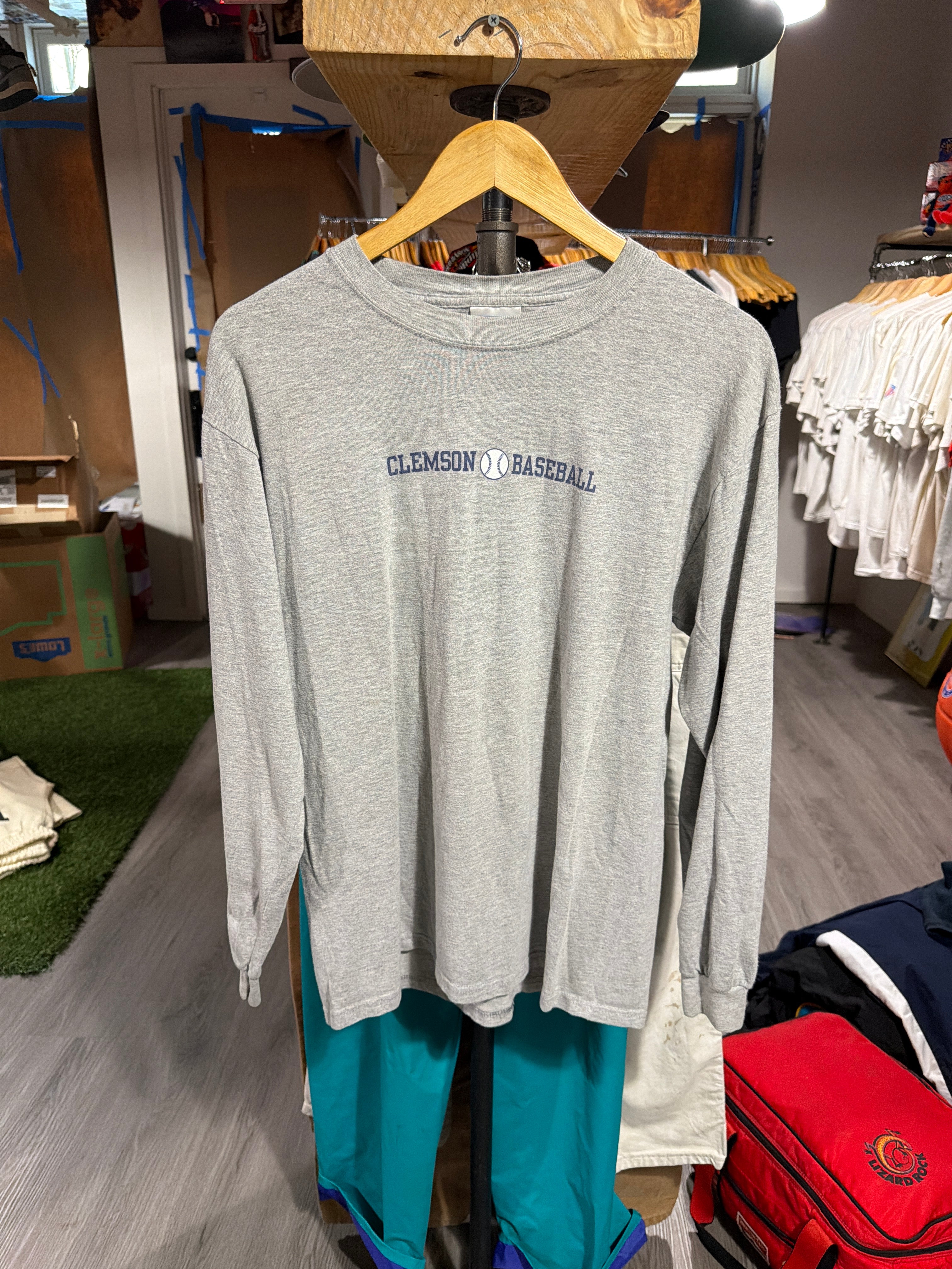 Clemson Baseball “Navy Grey” LS Tee