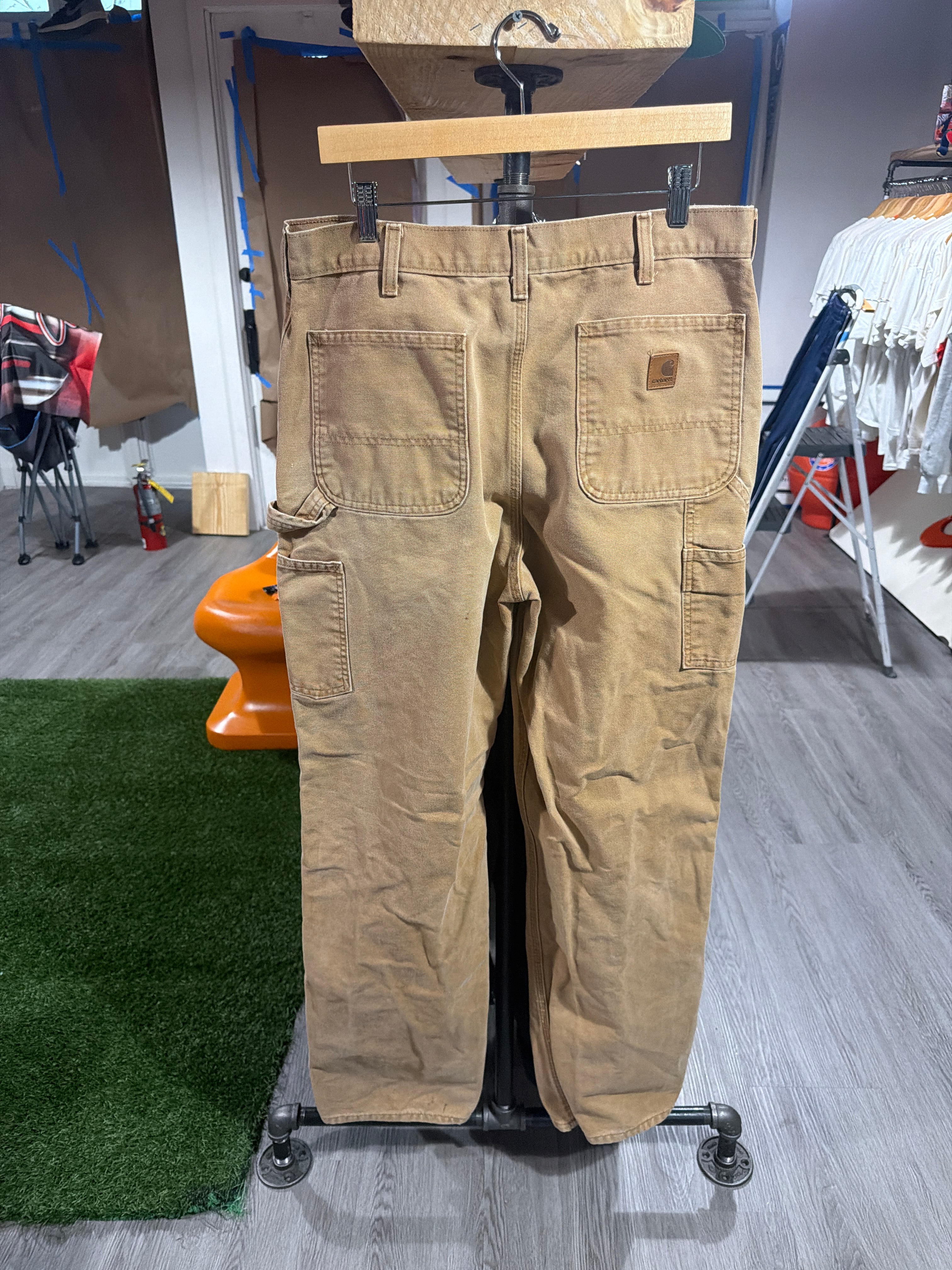 Khaki Carhartt “Brown Tag” Pants (1)