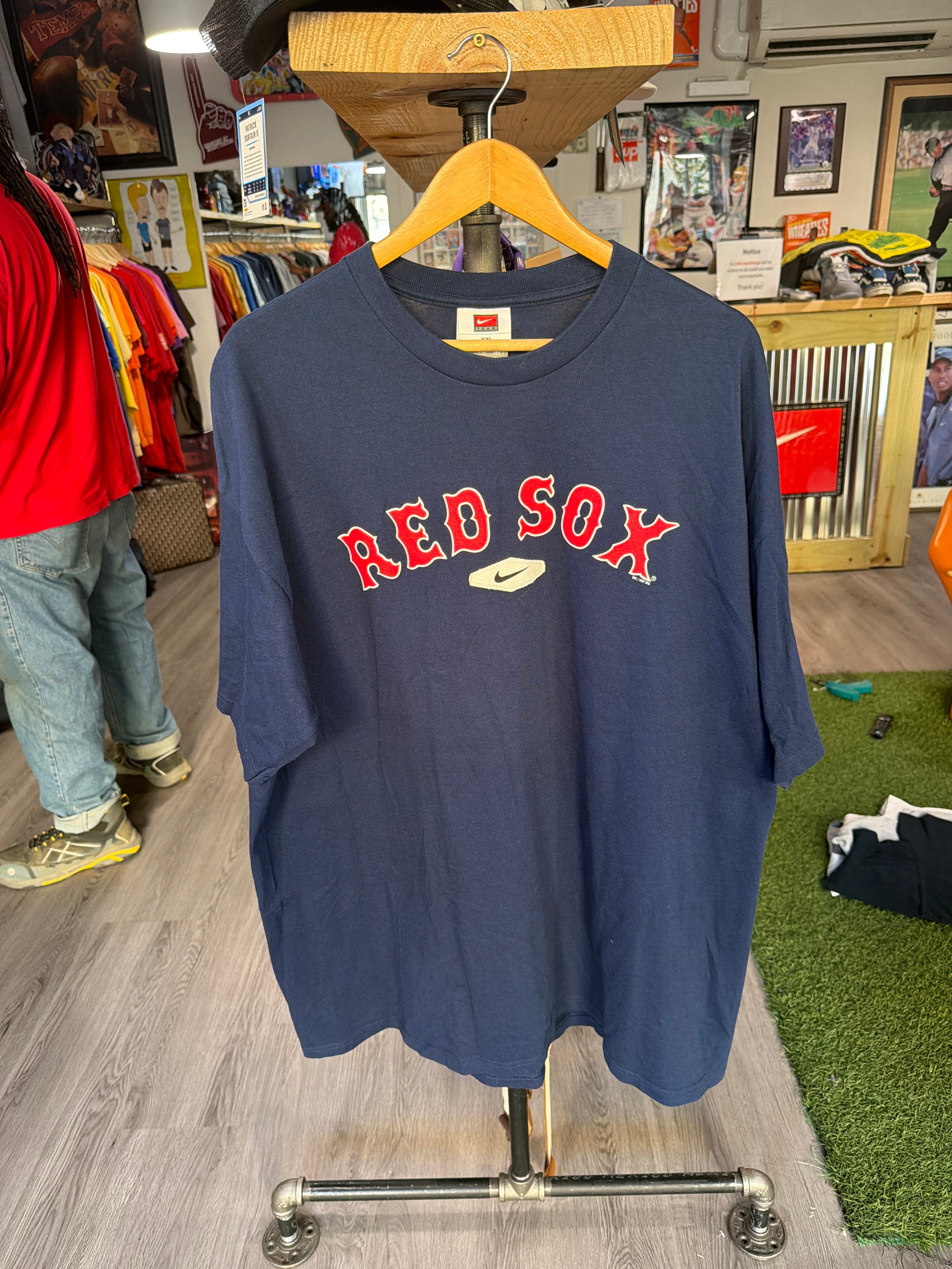 Stitched Nike Check Red Sox