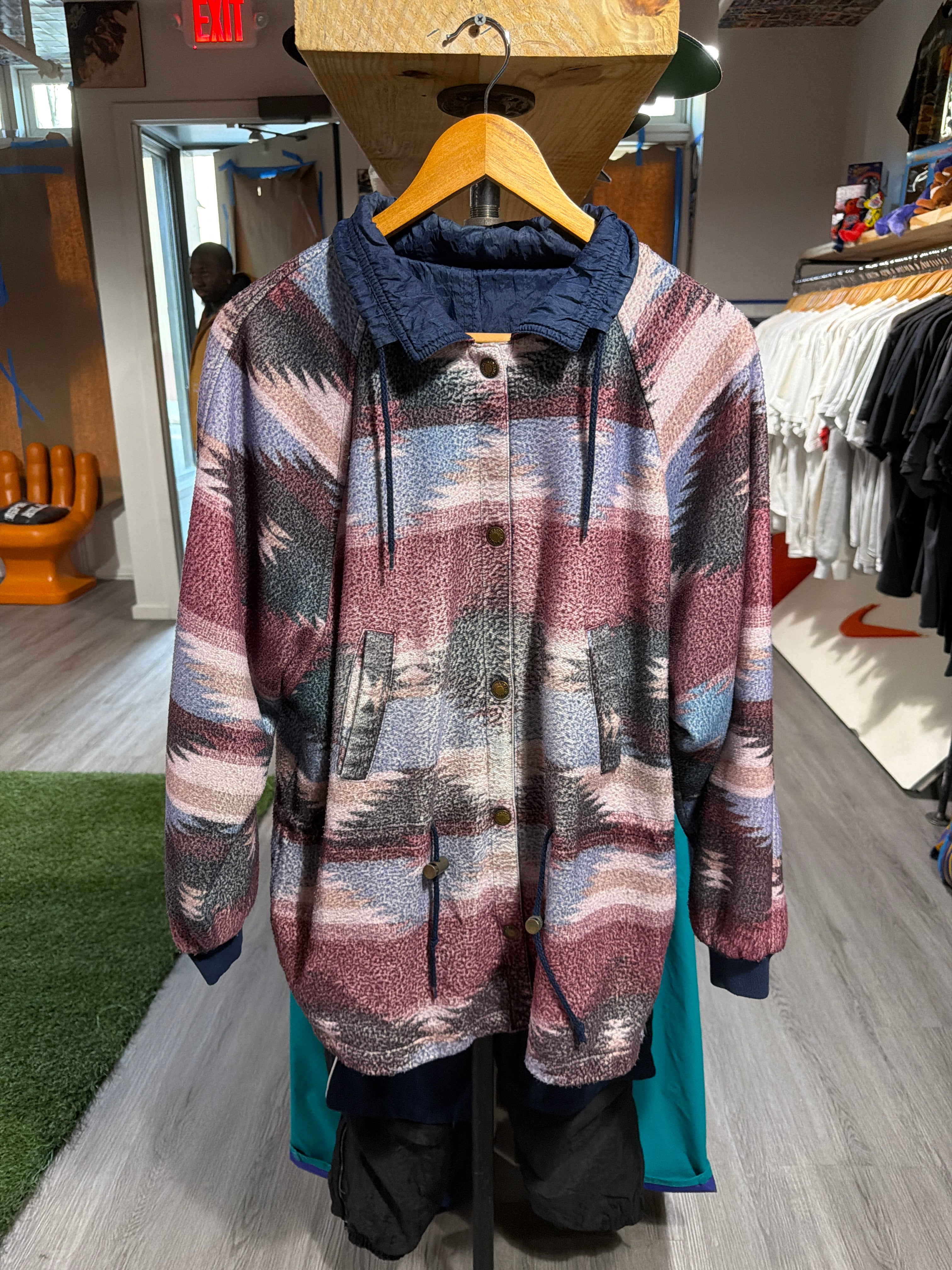 Aztec Print “Button” Jacket