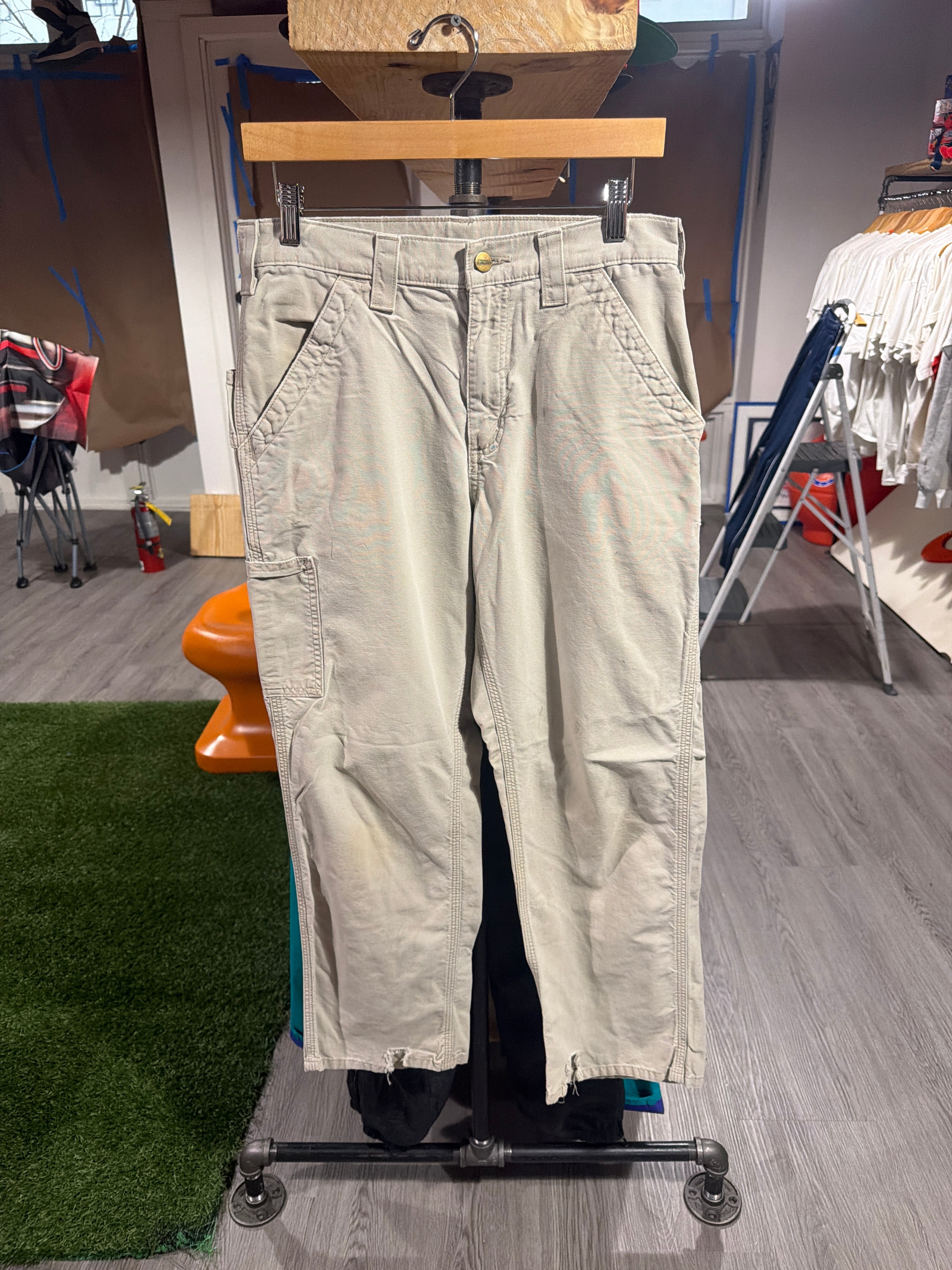 White Carhartt “Brown Tag” Pants