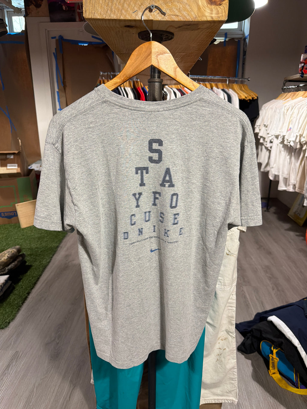 Nike Grey Tag “Stay Focused” Tee